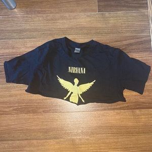 Super Cropped Nirvana Tee M